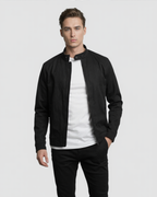 Chaqueta casual negro para hombre