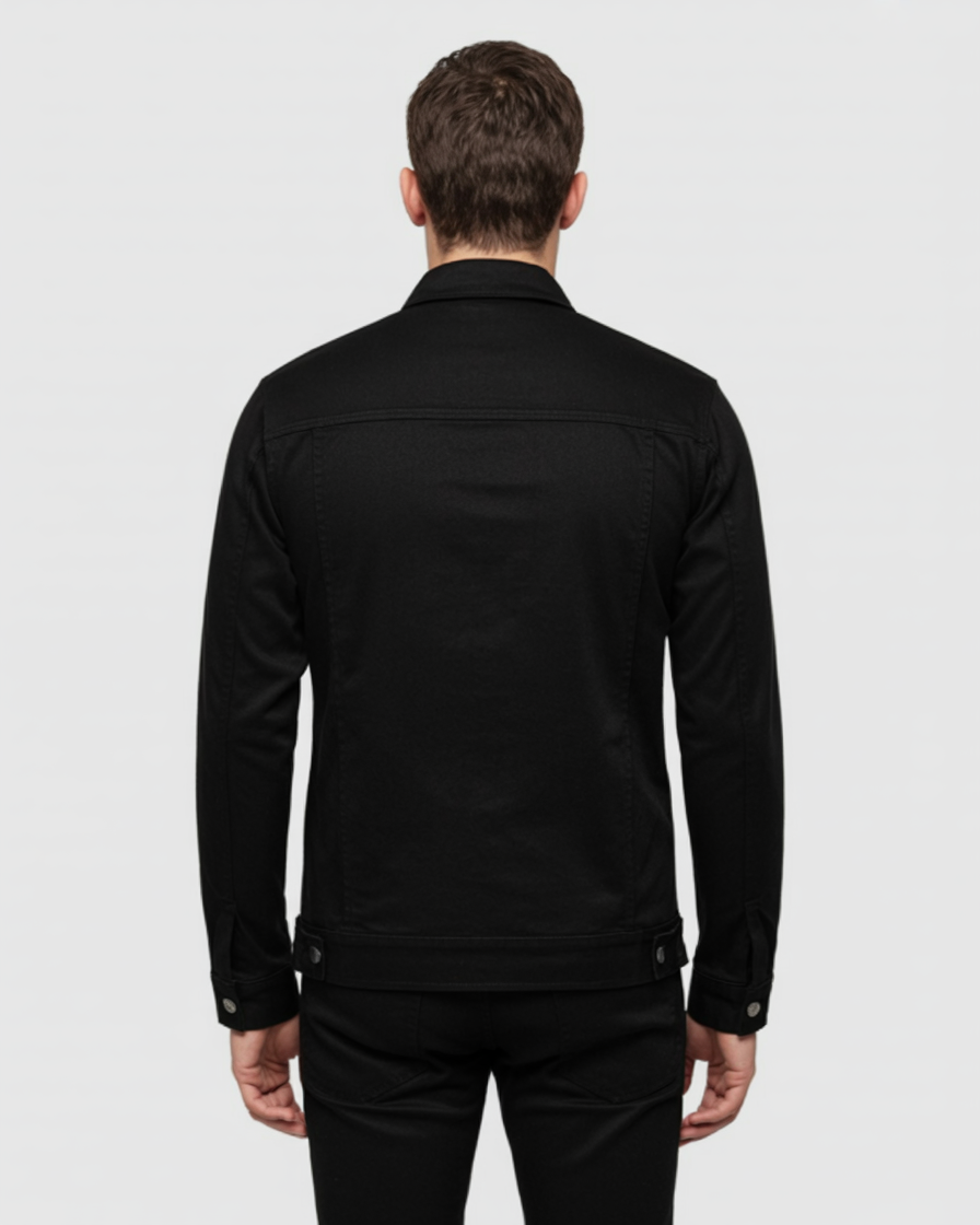 Chaqueta casual negro para hombre