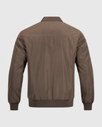 Chaqueta corta de hombre con solapa – marrón café