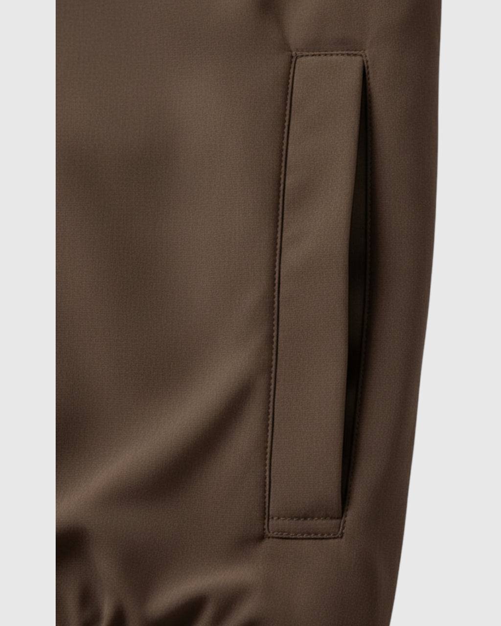 Chaqueta corta de hombre con solapa – marrón café