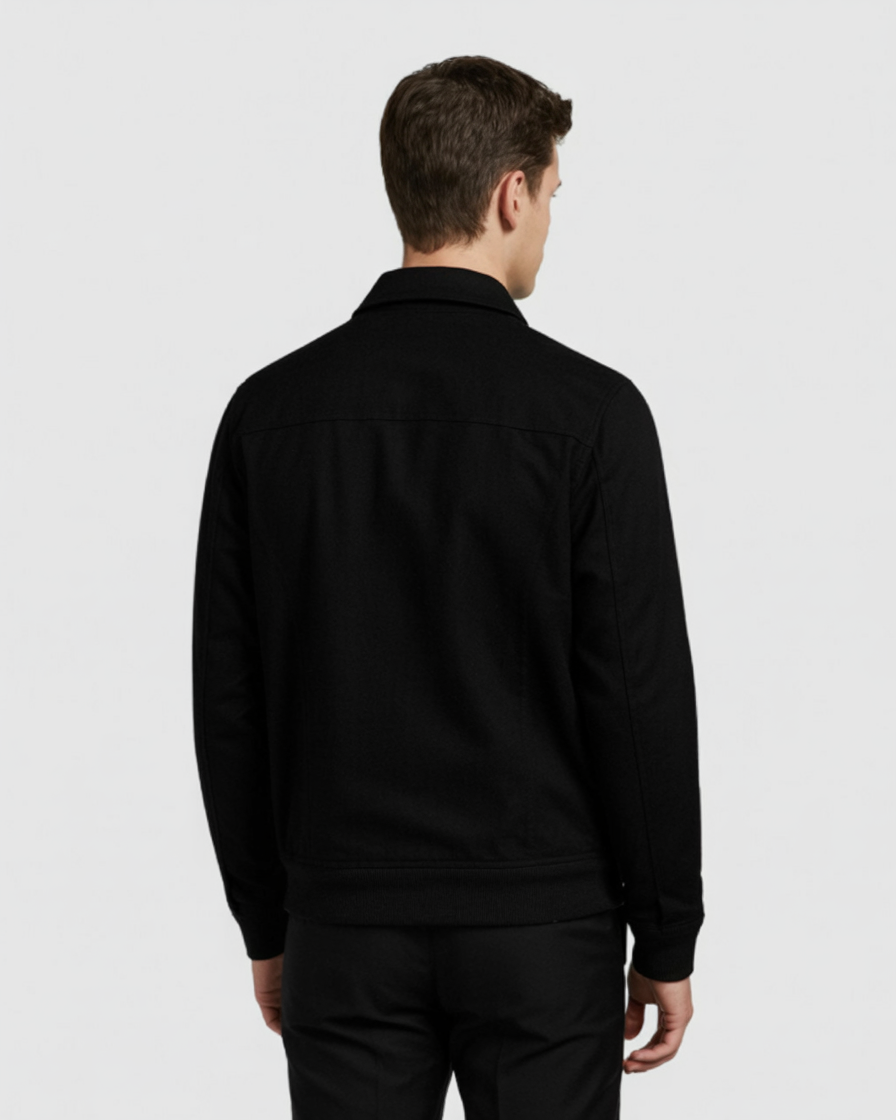 Chaqueta elegante negra para hombre