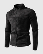 Chaqueta negro cuero hombre retro casual