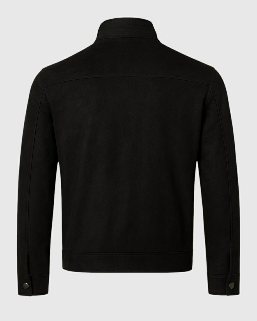 Chaqueta negro slim fit para hombre casual