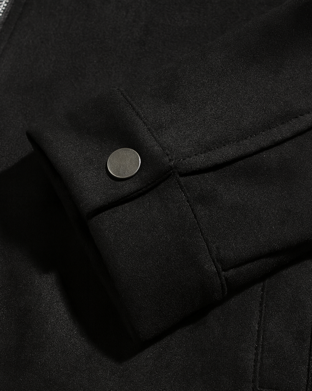 Chaqueta negro slim fit para hombre casual