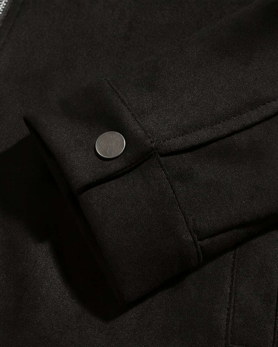 Chaqueta negro slim fit para hombre casual