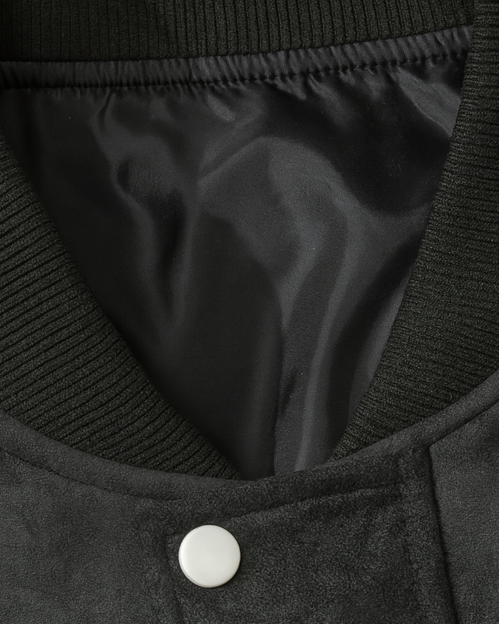 Chaqueta negro de cuero para hombre