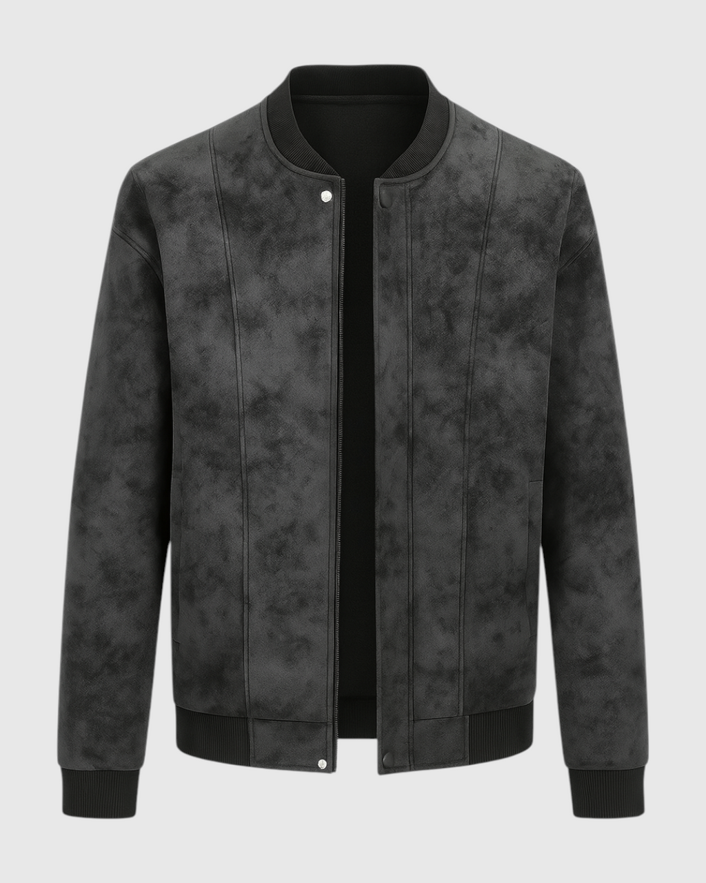 Chaqueta negro de cuero para hombre