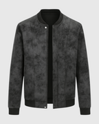 Chaqueta negro de cuero para hombre