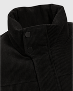 Chaqueta negro de hombre moderna de invierno