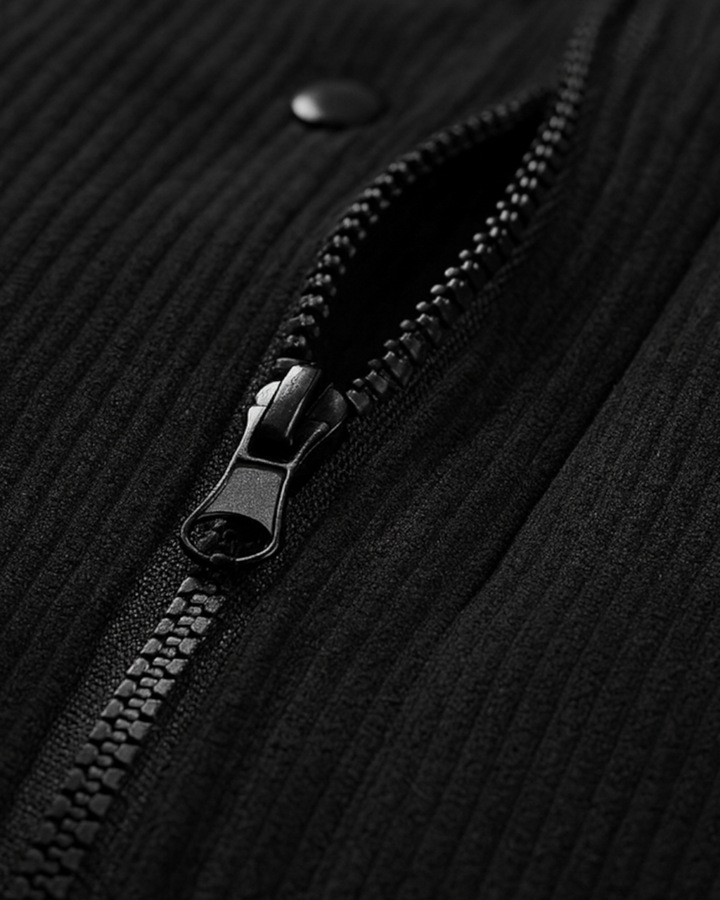 Chaqueta negro de hombre moderna de invierno