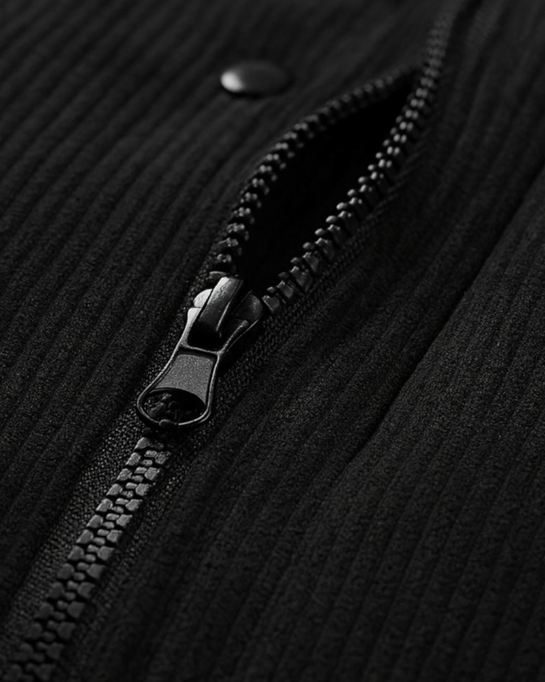 Chaqueta negro de hombre moderna de invierno