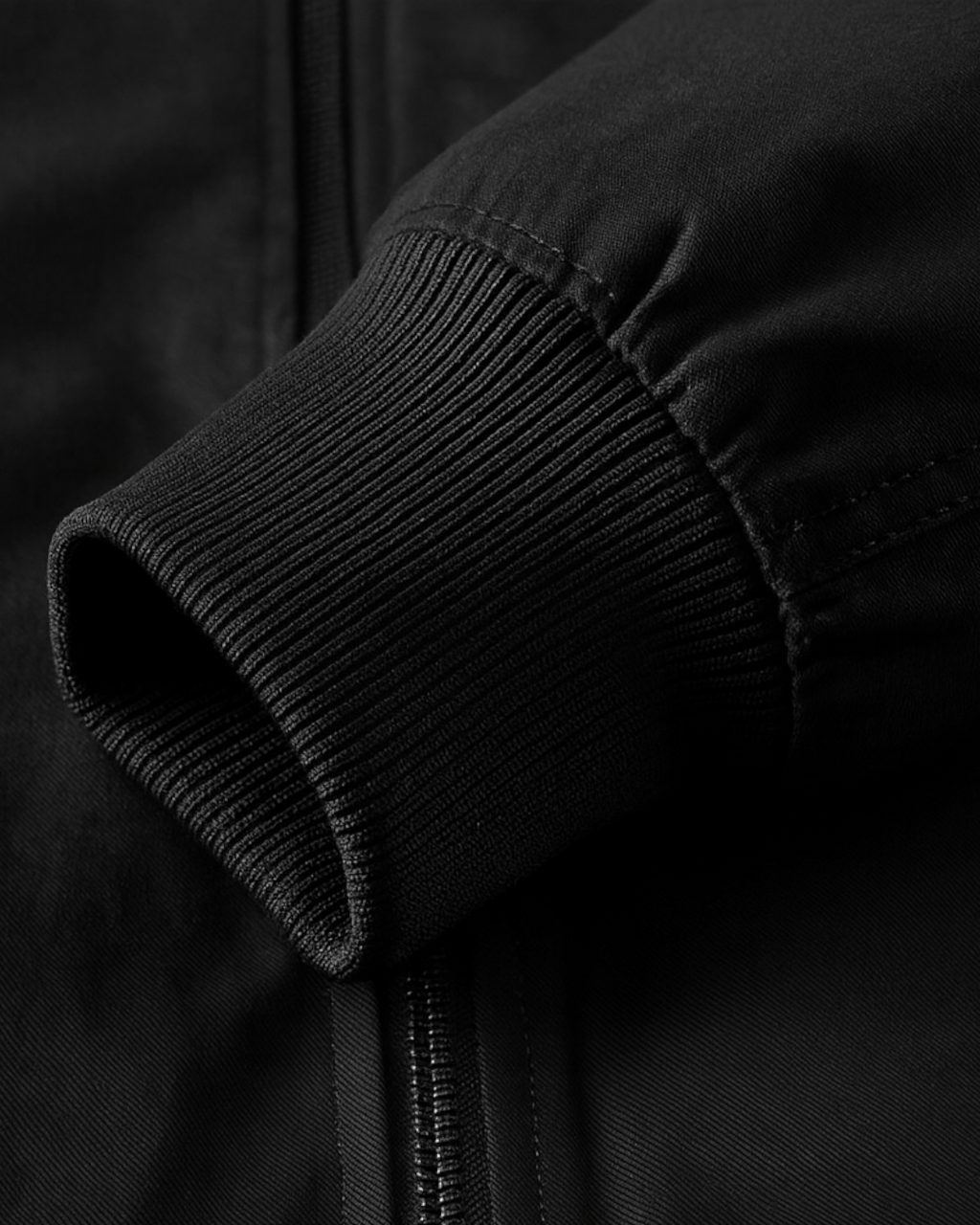 Chaqueta negro de hombre moderno de invierno