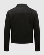 Chaqueta negro de hombre texturizada casual