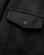 Chaqueta negro de hombre texturizada casual