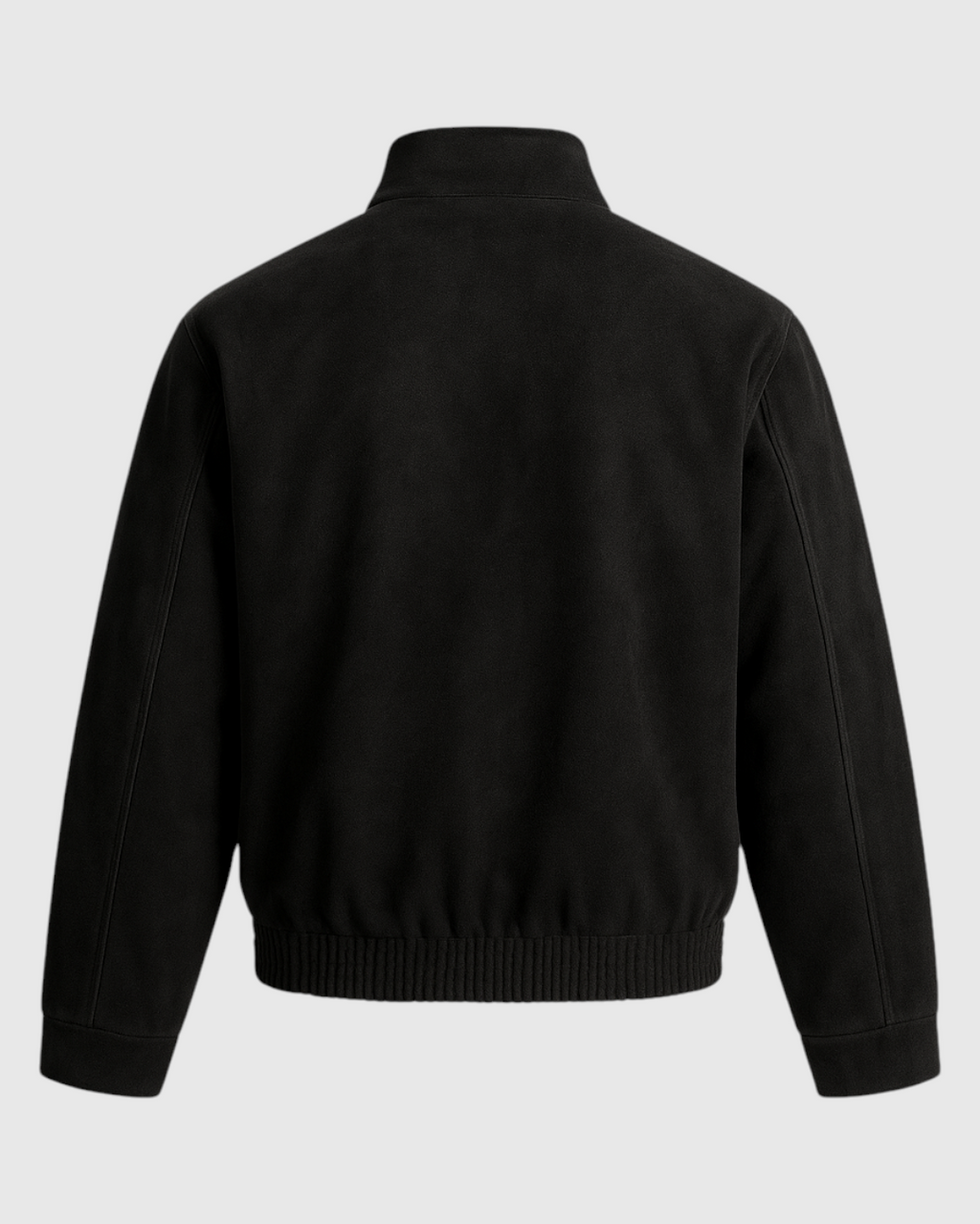 Chaqueta retro de ante negro para hombre