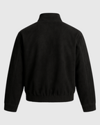Chaqueta retro de ante negro para hombre