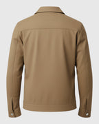 Chaqueta de hombre con cremallera y cuello solapa