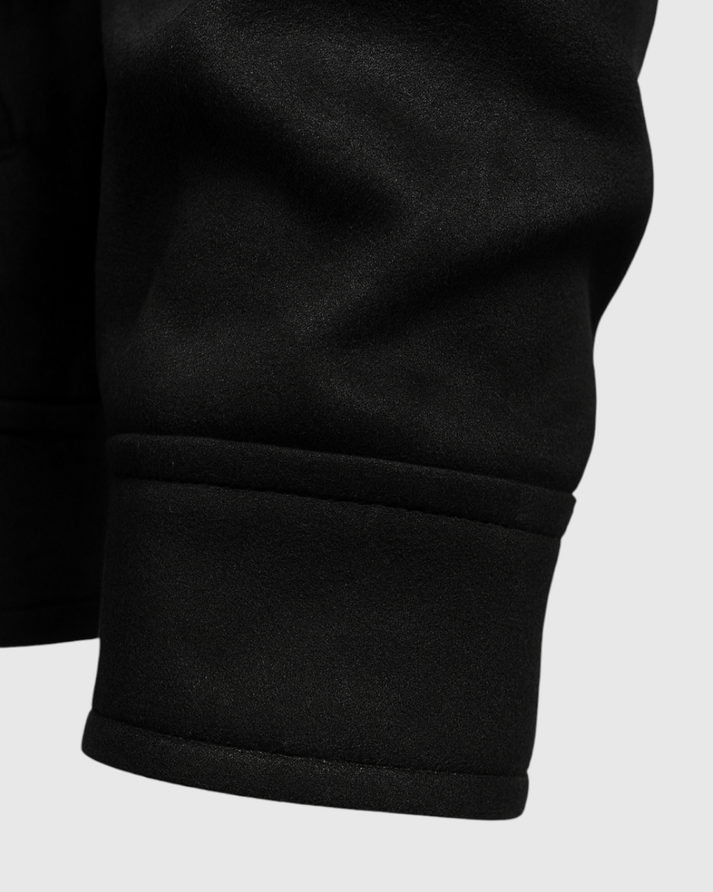 Chaqueta de ante negra para hombre