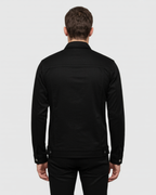 Chaqueta de ante negra para hombre