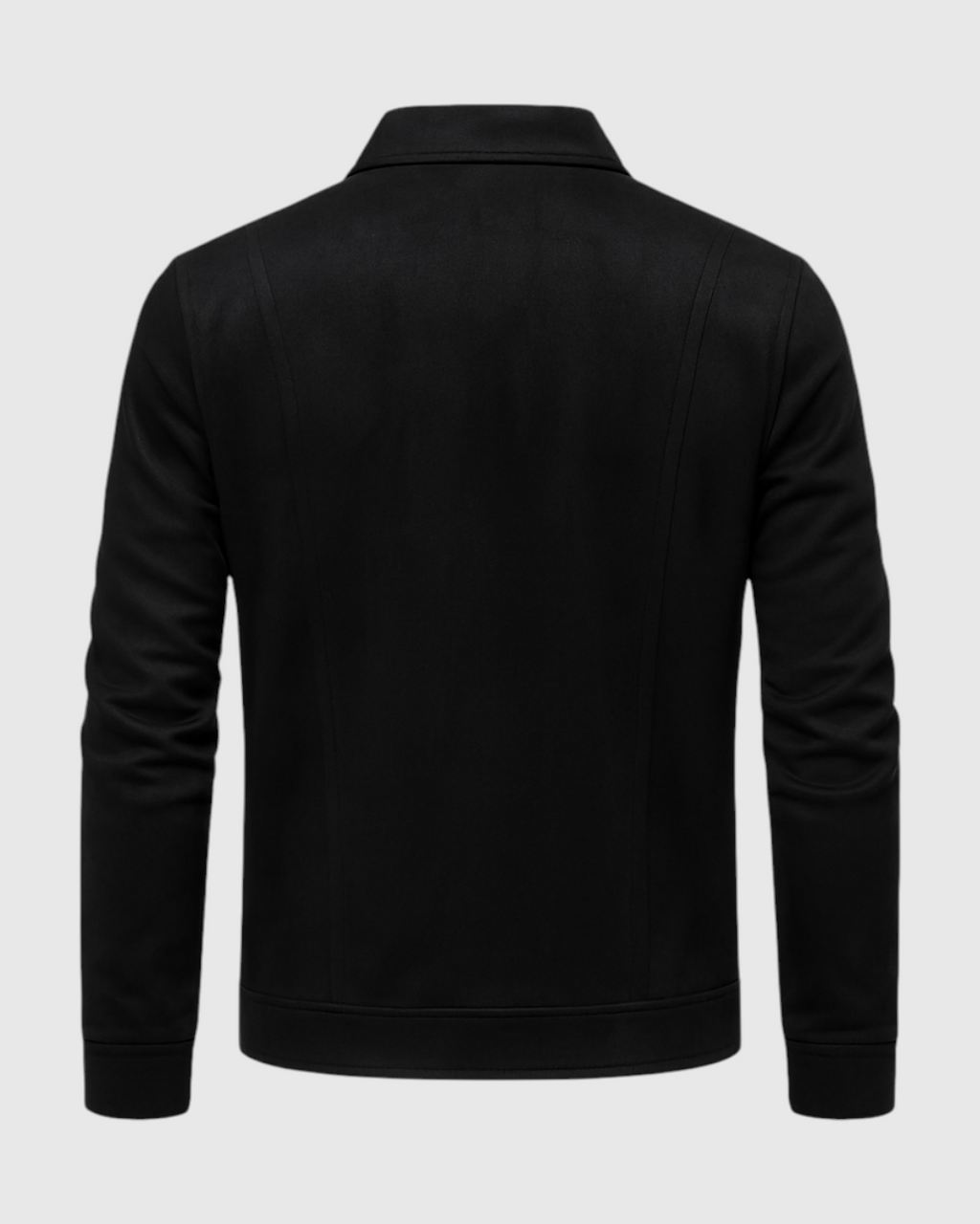 Chaqueta de ante negra para hombre
