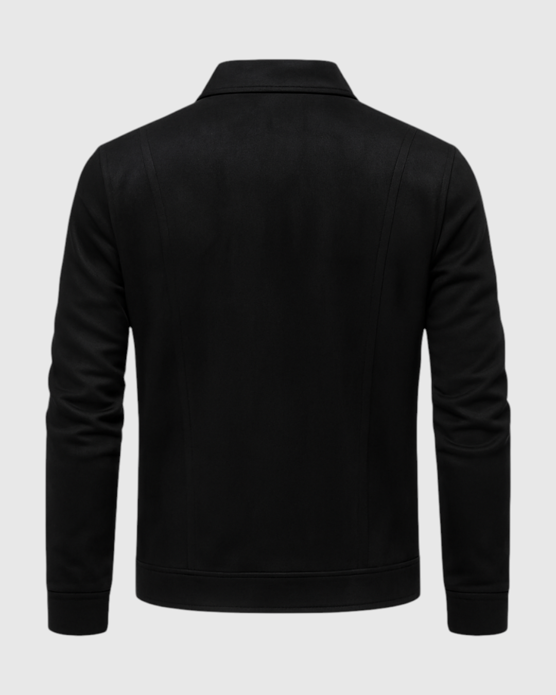Chaqueta de ante negra para hombre