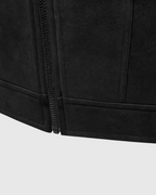 Chaqueta de ante negra para hombre