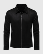 Chaqueta de ante negra para hombre