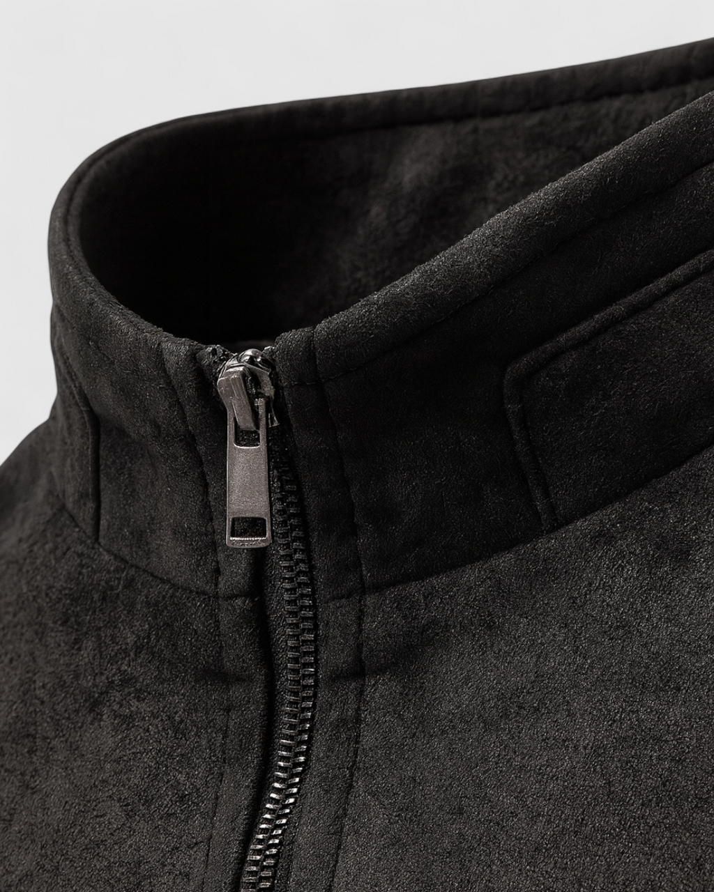 Chaqueta Negro Cuero Hombre Retro Casual
