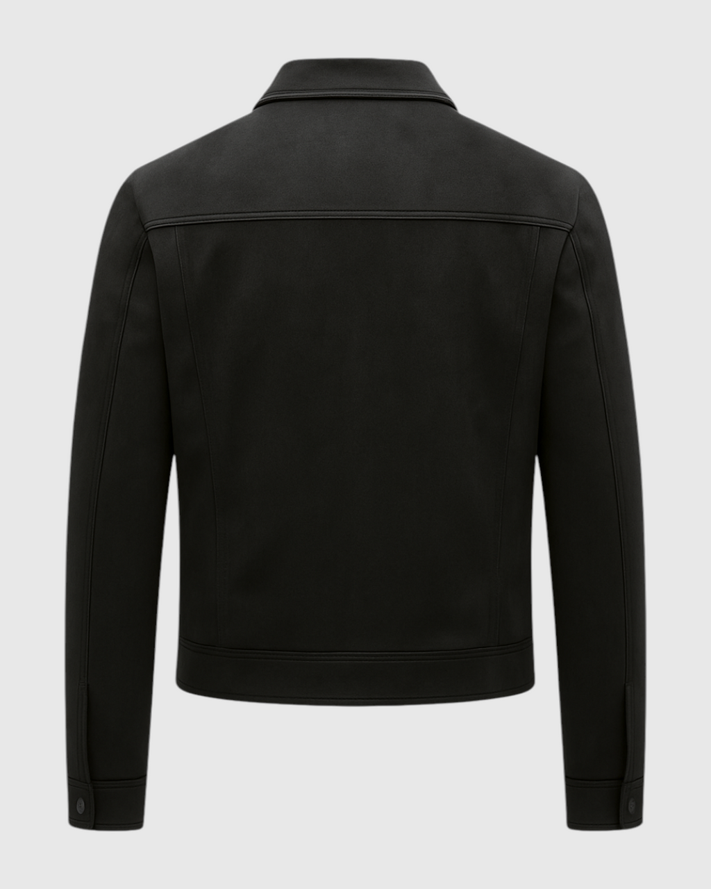 Chaqueta Negro de Hombre Texturizada Casual