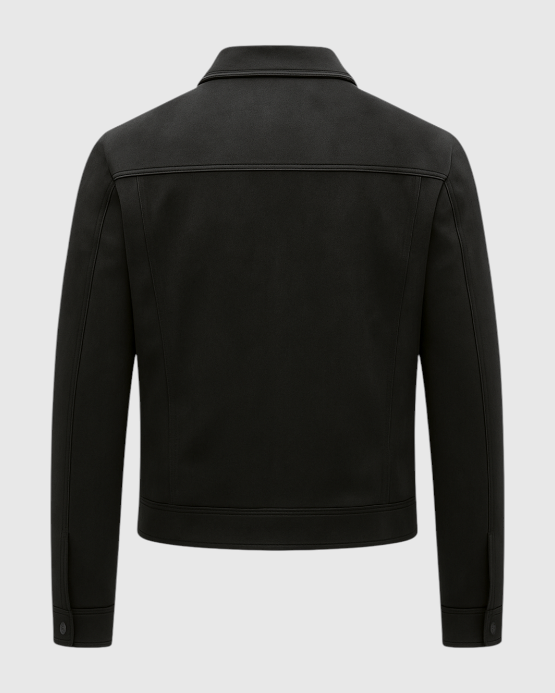 Chaqueta Negro de Hombre Texturizada Casual