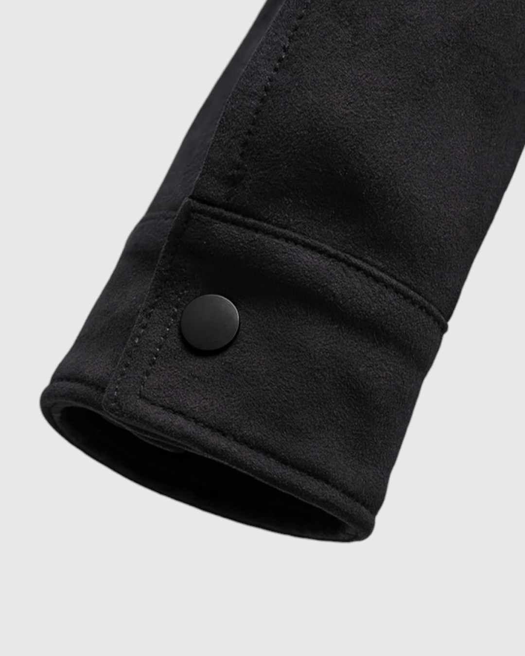 Chaqueta Negro de Hombre Texturizada Casual