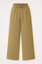 Chic High-Waist Palazzo Pants with Tie Belt – Effortless Elegance and Comfort
