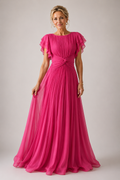 Lina & Emma™ | Pleated Evening Dress