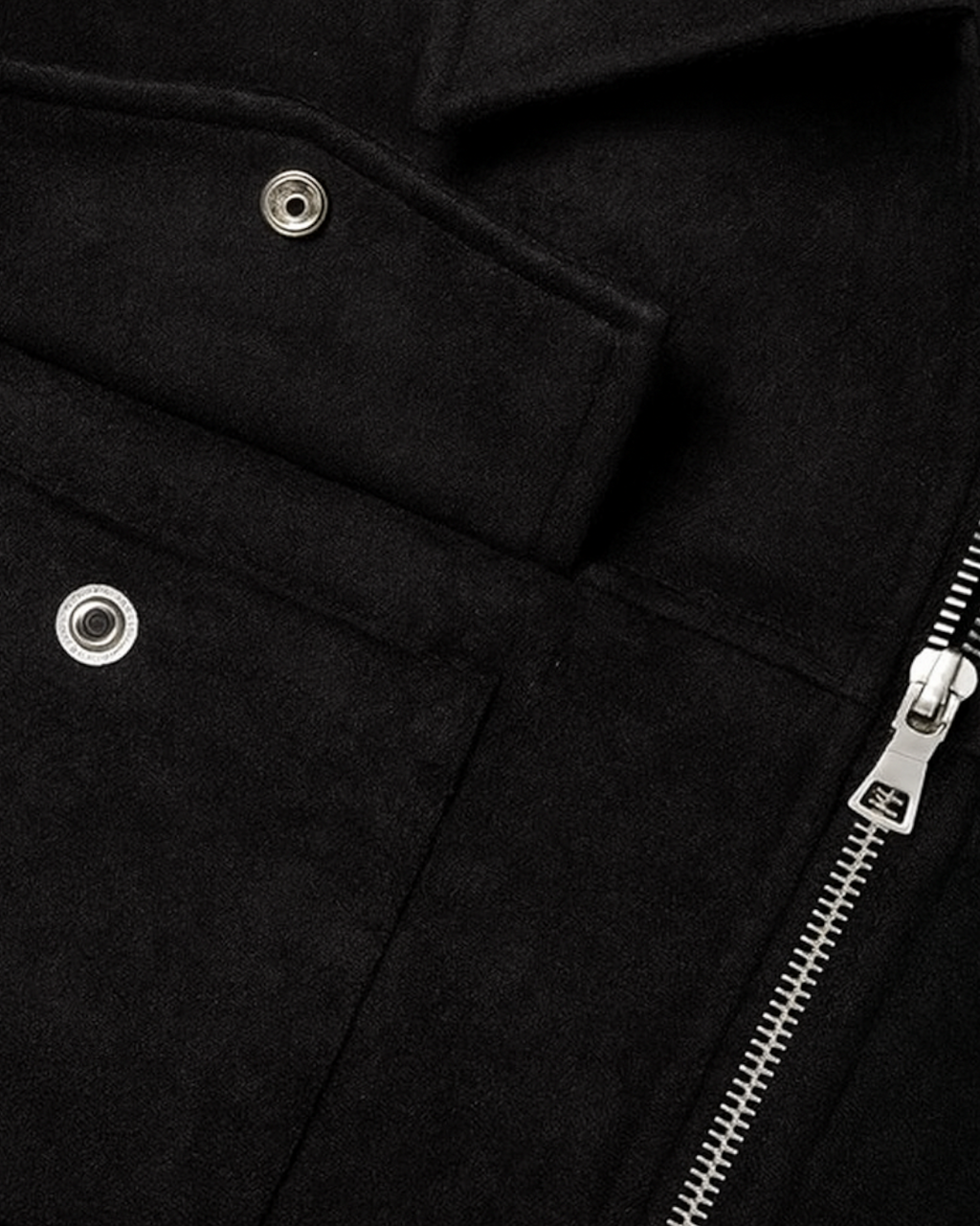 Chaqueta Negro para el Estilo Urbano