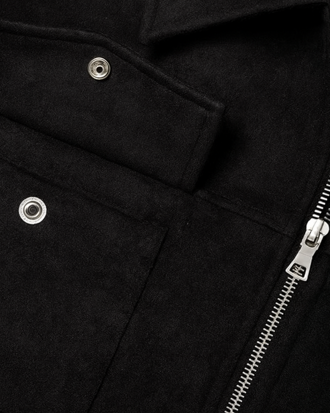 Chaqueta Negro para el Estilo Urbano