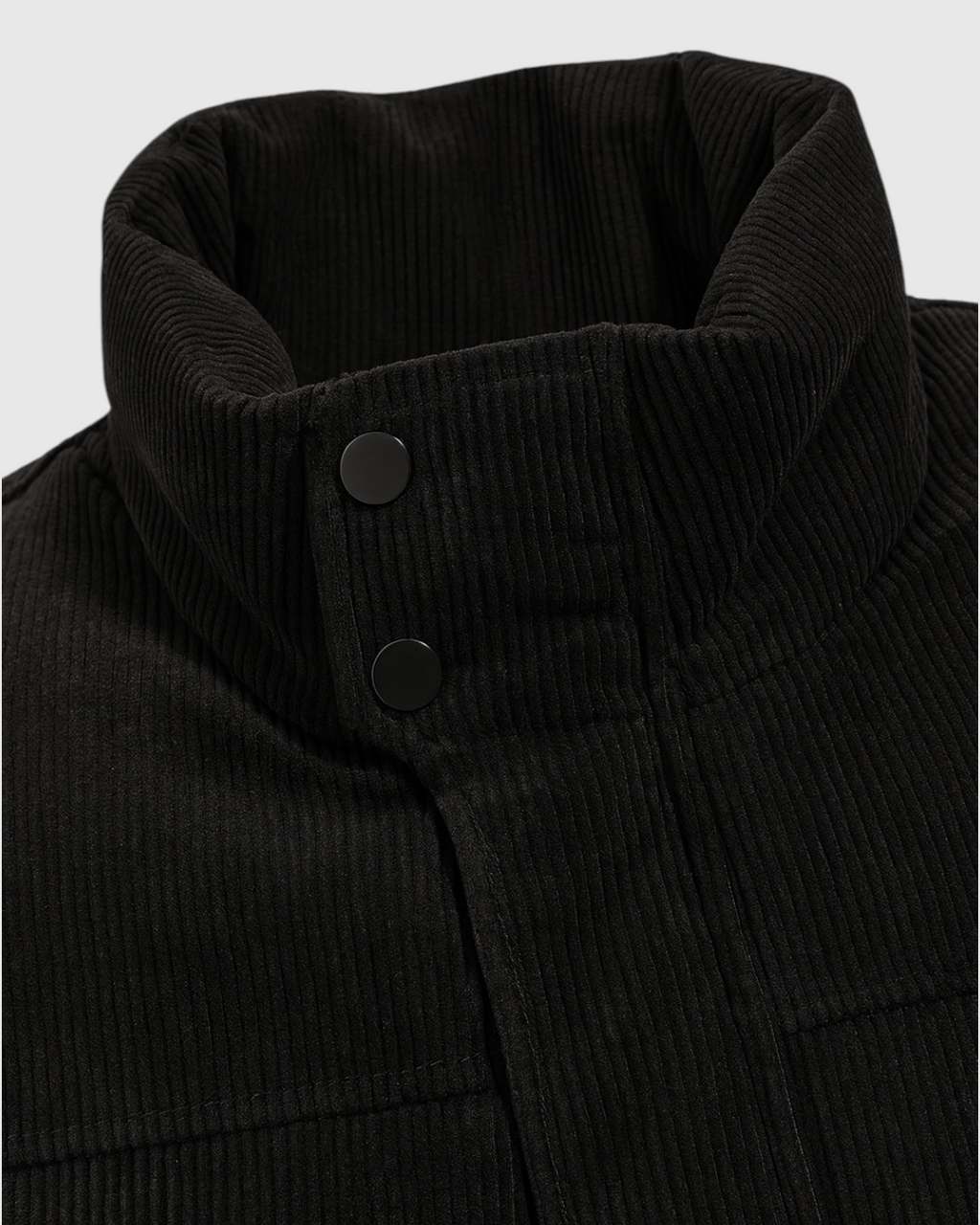 Chaqueta Negro de Hombre Moderna de Invierno