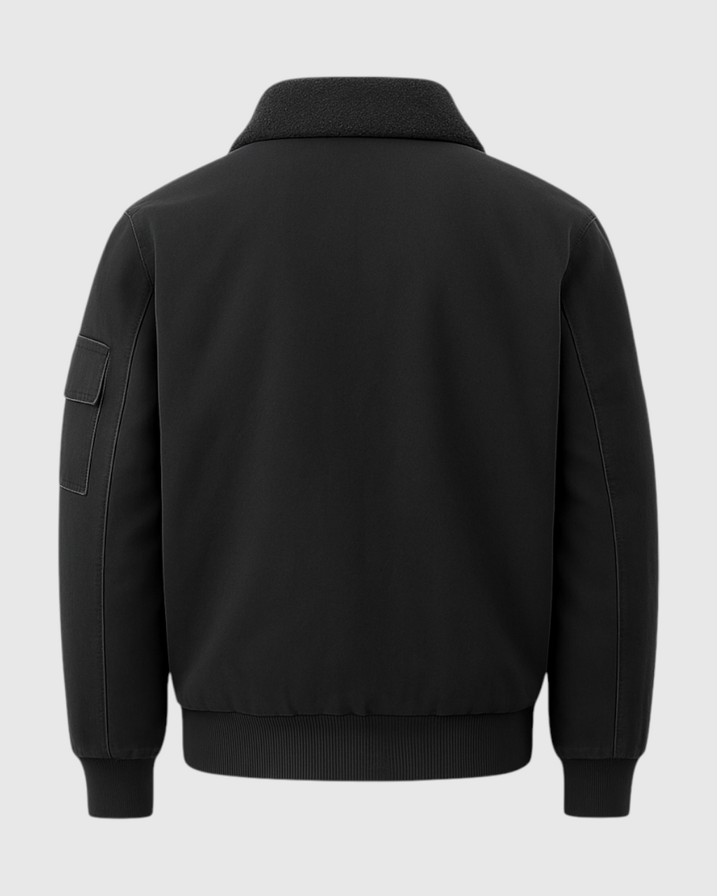 Chaqueta Negro de Hombre Moderno de Invierno