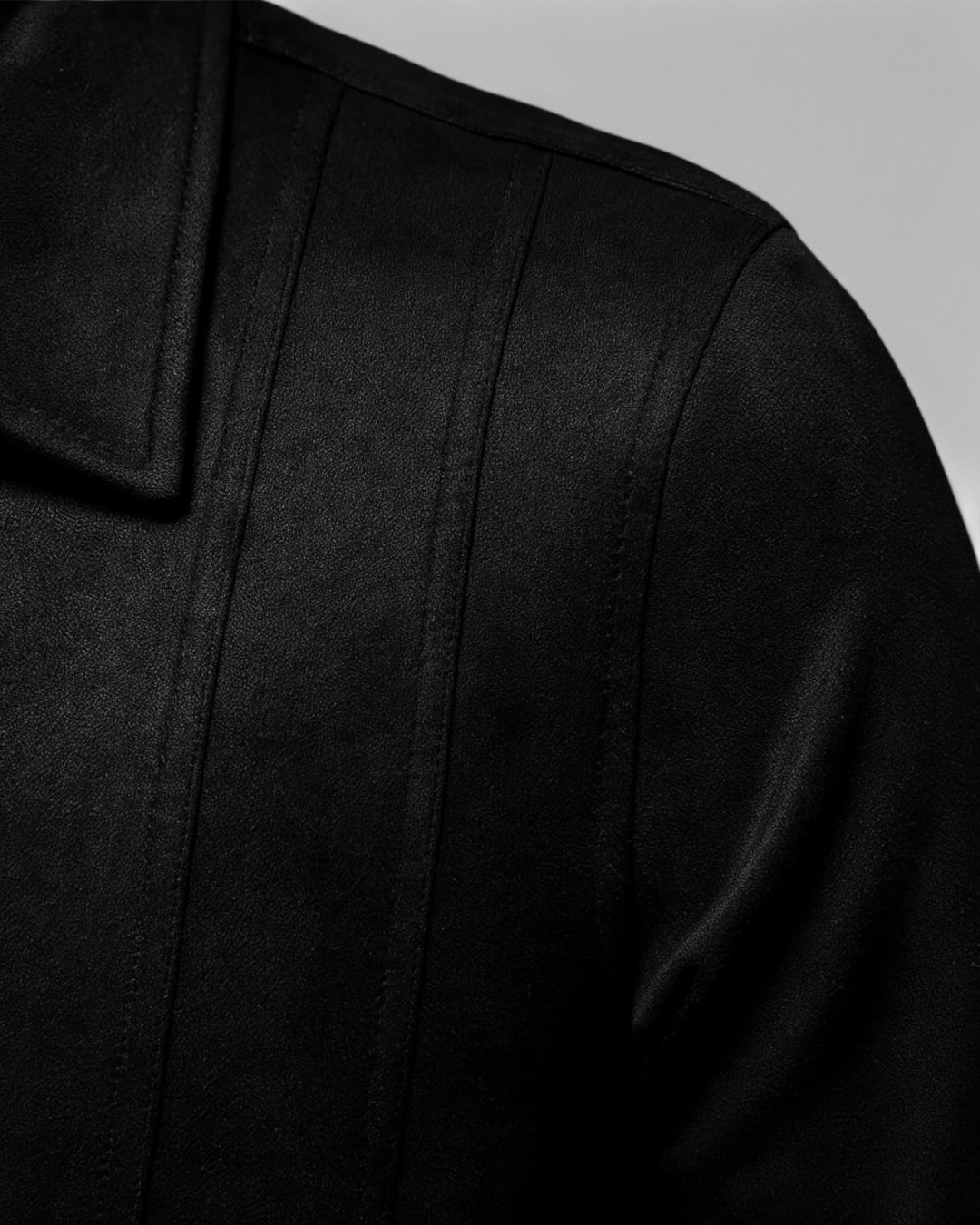Chaqueta de ante Negra para Hombre