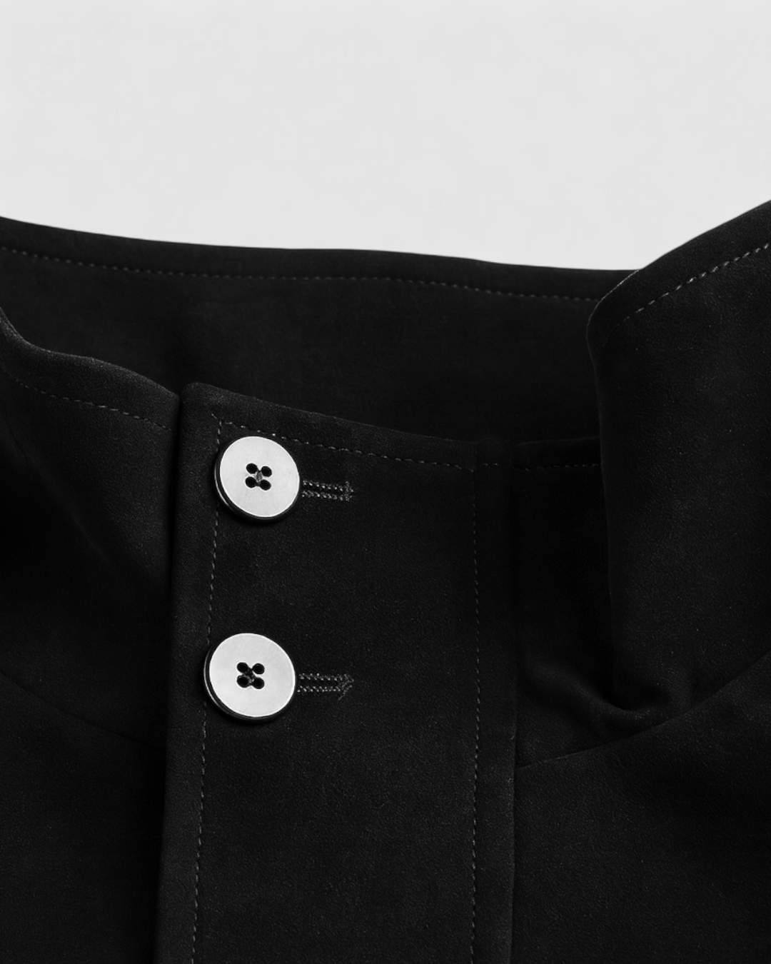 Chaqueta Retro de ante Negro para Hombre