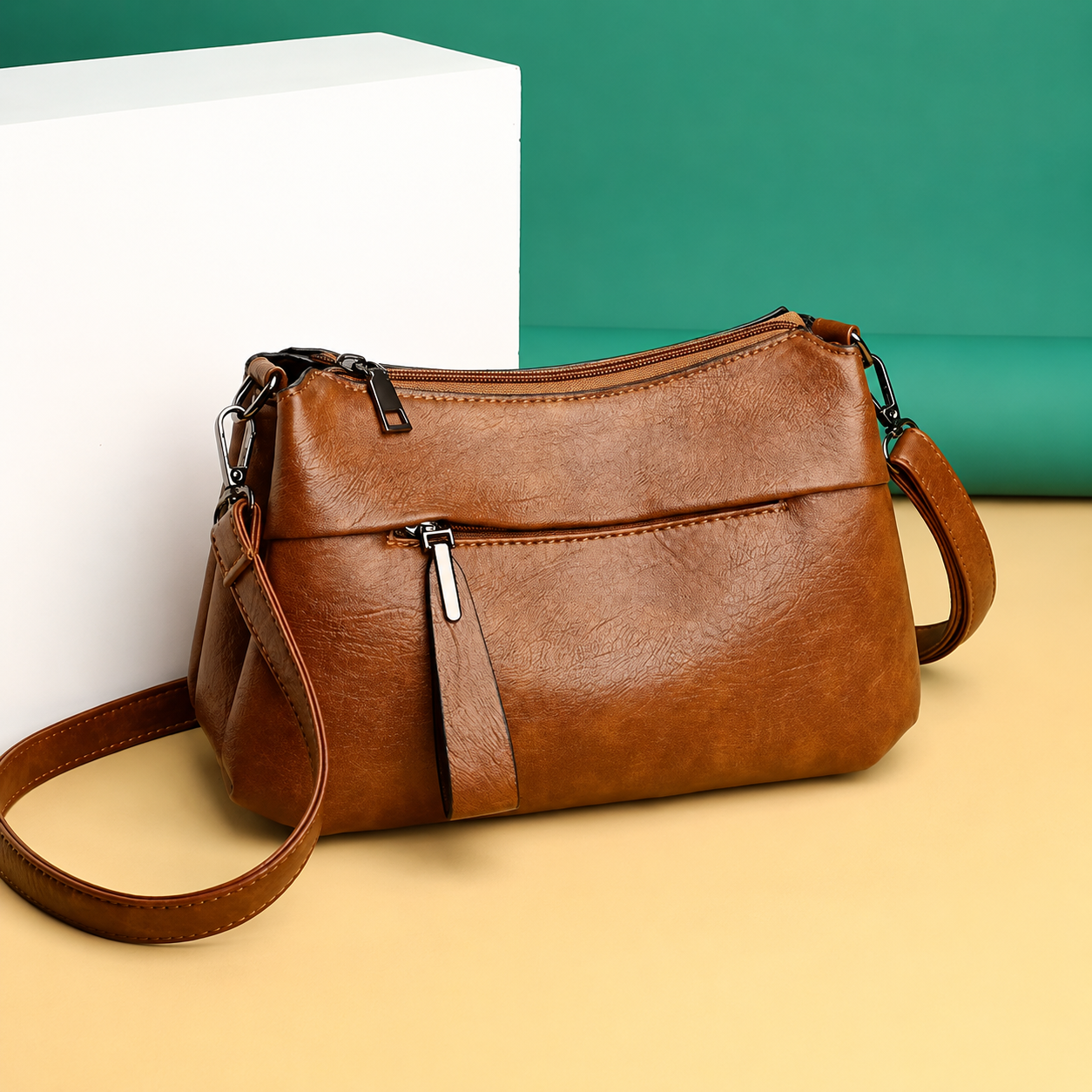 : Alana™ Crossbody Bag in Brown van DUUWE