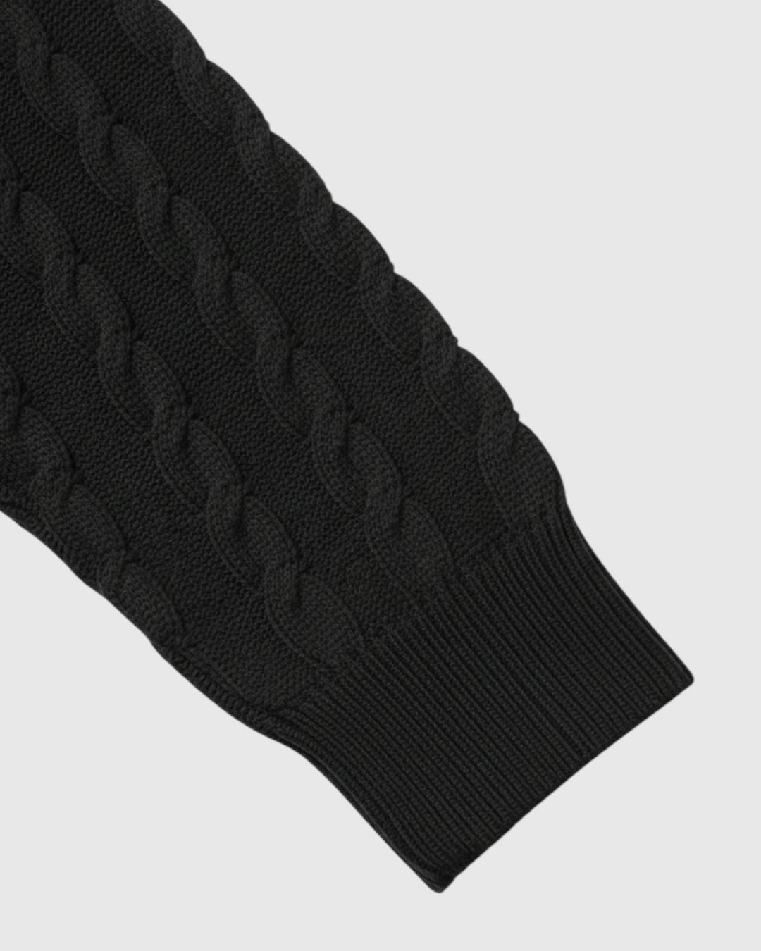 Elegante suéter de punto – suéter para hombre con cuello de solapa y botones