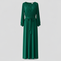 Women's Chic Belted Maxi Dress for Effortless Elegance