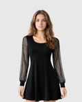 Women's Exquisite Lace Midi Dress for Timeless Elegance