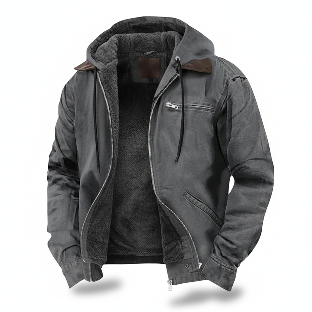 Zippered Hooded Jacket - Waterproof & Windproof