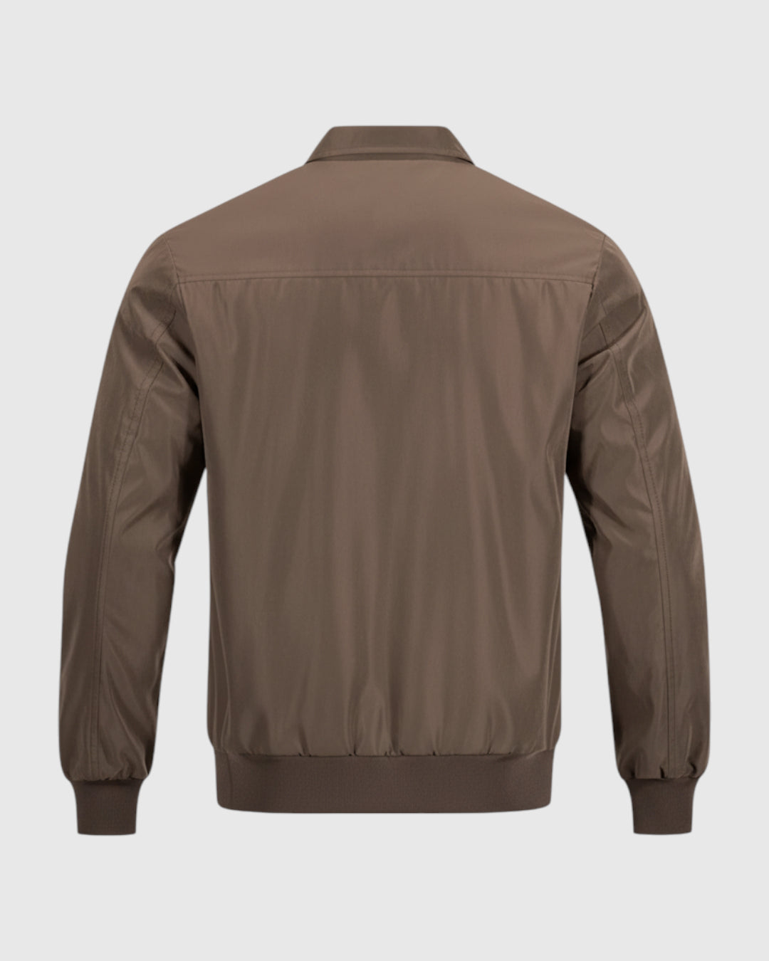 Chaqueta Corta de Hombre con Solapa – Marrón Café