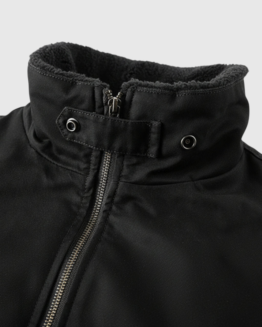 Chaqueta Bomber de Algodón para Hombre – Negro