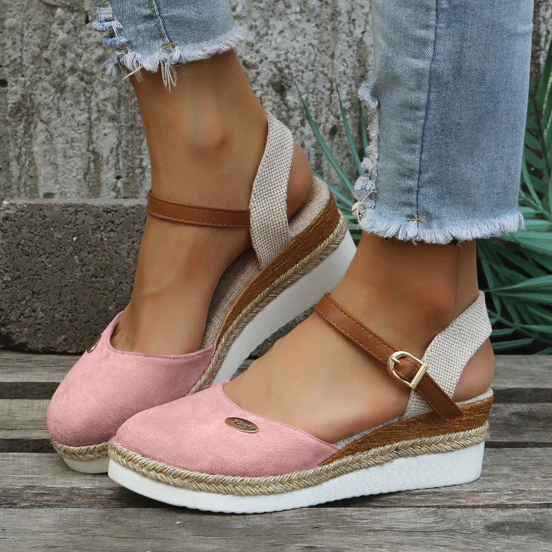 Women's Lillian Closed-Toe Platform Espadrilles – Elevated Style &