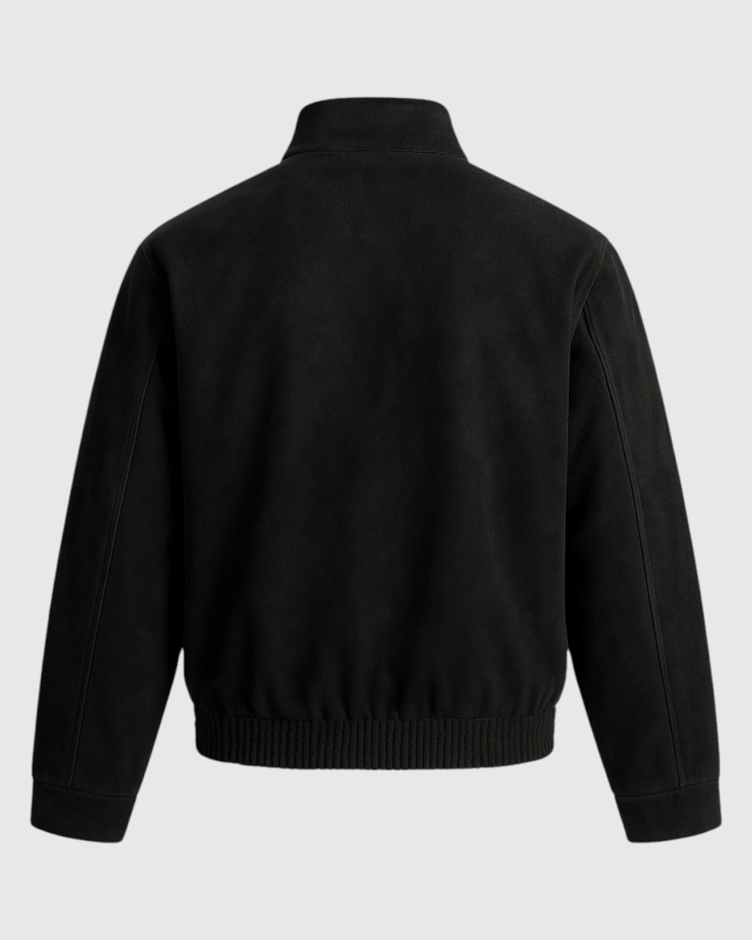 Chaqueta Retro de ante Negro para Hombre