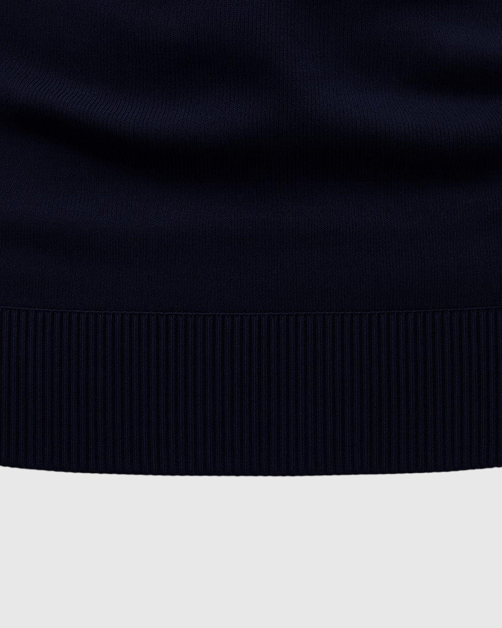 Jersey azul marino con media cremallera para hombre