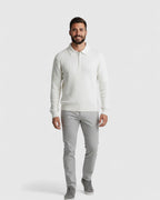 Jersey polo de hombre con cremallera